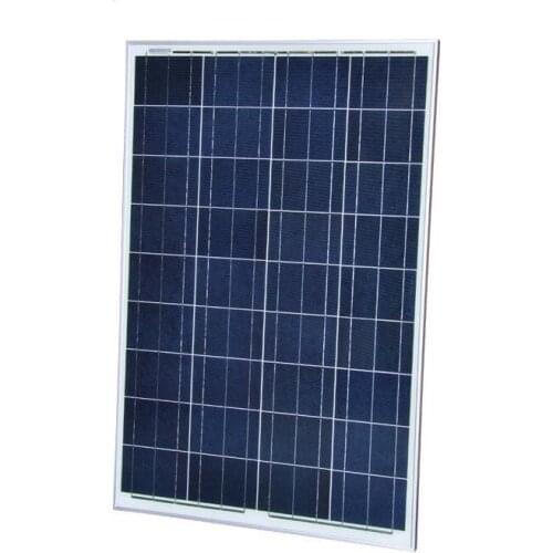 Solar Panel Kit China 100W 12V Poly Photovoltaic Module PWM 10A 12V/24V LCD Display Z Bracket For Caravan Boat RV