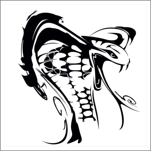 Cobra car sticker exterior decoration auto motorcycle accessories off road personalized Multi Size polyethylene Decal