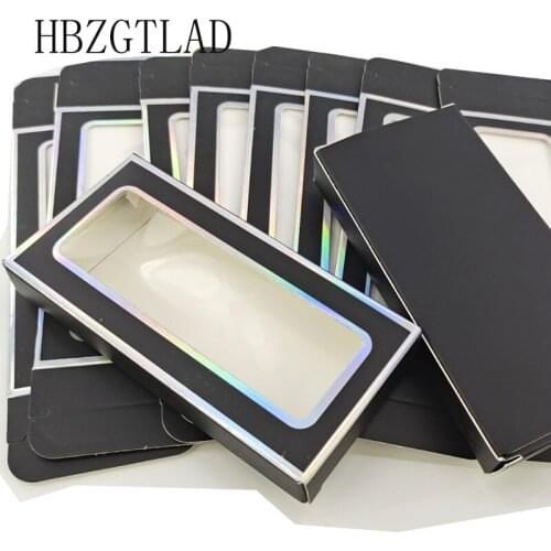 NEW 50/100pcs Carton Paper Packing Box for 25mm long eyeLash Wholesale Bulk Cheap Pretty Lashes Storage Packaging