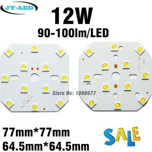 New Arrival 12W LED PCB Board, SMD7171 HuaLei Chip 1200lm Aluminum Base Plate White/Warm White For LED Bulbs