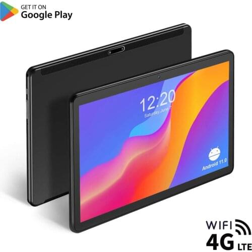 Global Version 10 Inch Tablet, Octa Core CPU, Android 10.0 OS, 6GB RAM 128GB ROM, 1280x800 FHD, 4G FDD LTE, WiFi, GPS, Type-C