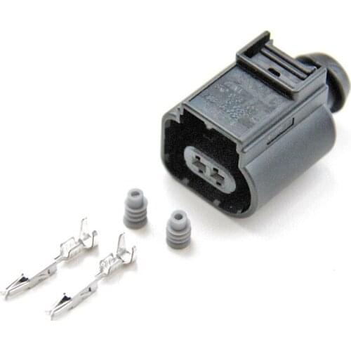 5/10/20/50/100pcs/lot 2 Pin/Way Female Temperature Compressor Sensor Connector Plug Socket For VW AUDI 8K0 973 702 8K0973702