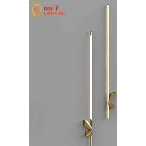 Luxury Simple Copper Wall Lamp Modern Led Indoor Lighting Background Balcony Bedroom Bedside Wall Lamp Living Room Hall Study