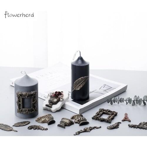 Candle Decoration Silicone Mold DIY Handmade Home Aroma Candle Accessories Mold Resin Keychain Mold Fondat Chocolate Mold