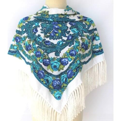 2019 New Fashion Warm Women Scarf Square Scarves Female Wraps Winter Autumn Tassel Printed Girl Shawls Blanket Scarf