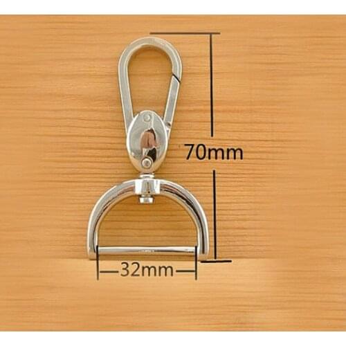 1.25 inch( 32mm )Swivel snap hook Push Gate Snap Hook 40 pcs Nickel