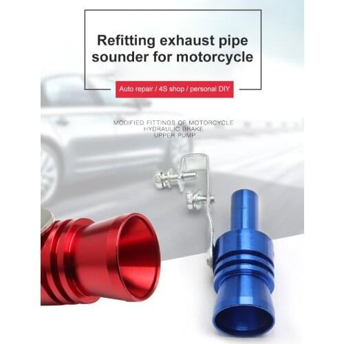 1pc Car Turbo Whistle Sound Simulator Turbo Tail Whistle Refit Device Exhaust Turbo Sound Whistle Car Motorcycle Accessories