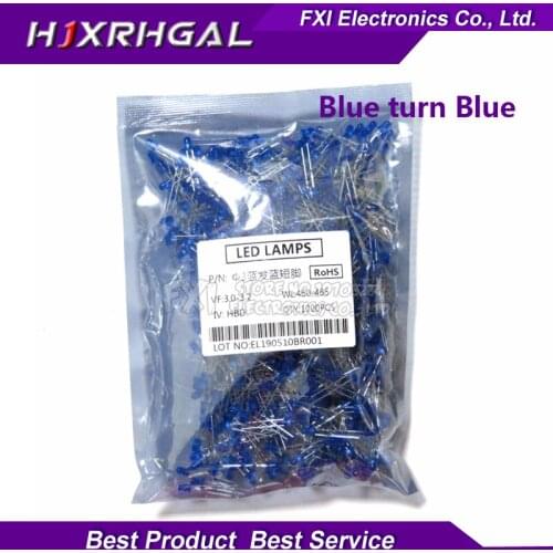 1000pcs Blue light-emitting Blue turn Blue 3mm led new original