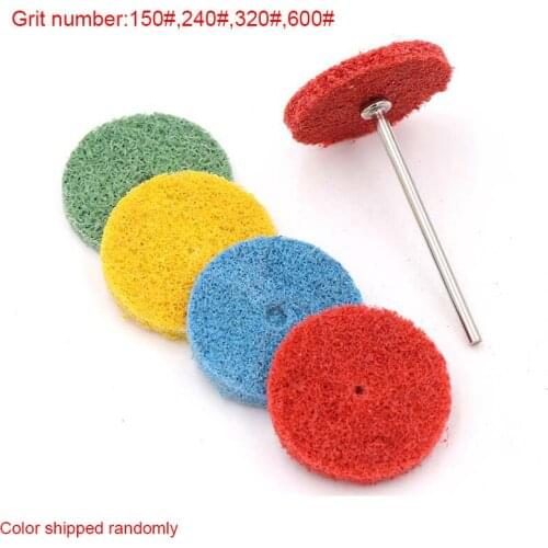 2PCS Fiber Grinding Head Nylon Wheel Pad Mini Brush Sanding Buffing Polishing Tools 150# 240# 320# 600