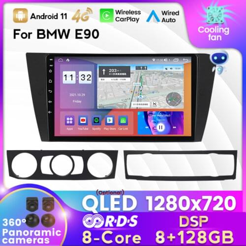 MEKEDE HD 4G LTE 6G+128G Android 10.0 Car Radio Multimedia Video Player Navigation GPS For BMW 3 Series E90/E91/E92/E93