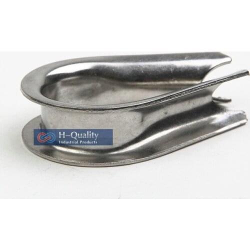 50PCS/Lot M10 High Quality Heavy Duty Stainless Steel 304 DIN6899 Wire Rope Cable Thimbles