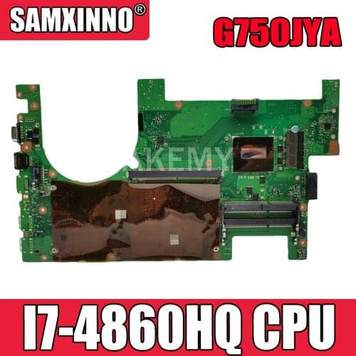 Akemy G750JYA Onboard I7-4860HQ mainboard For Asus G750JYA G750JY G750J laptop motherboard100%Tested Support GTX980M graphics