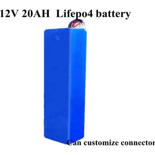 1 Pack EU US Customized Lifepo4 12v 20ah Battery Pack Accu Portable DC for 200w Ups Power Supply Soalr Energy Cell 14.6v Charger