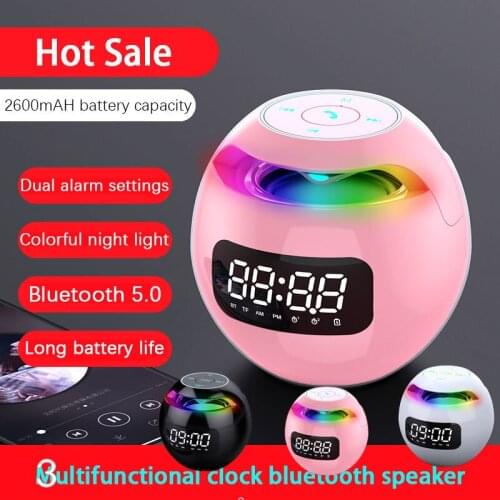 MOVER G90 Mini Bluetooth Speaker Wireless Bluetooth Sound Box With LED Display Alarm Clock Hifi TF Card MP3 Music Play