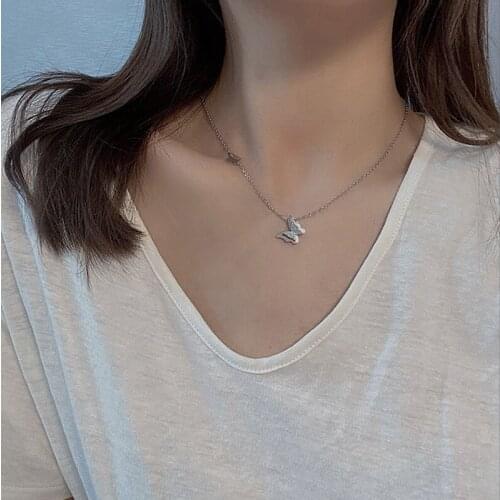 Huge Bud Fashion Mental Necklace Retro Chain Choker Gold Color Plated Stainless Steel Clavicle For Women Trendy Jewelry Gift