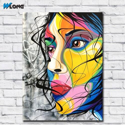 Large Size Printing Graffiti Regards Pop Art Wall art Home Decor Living Room Modern Canvas Print Paintings No Framed WLONG