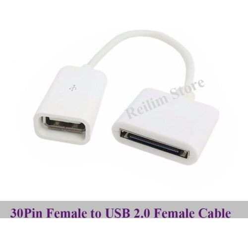 Docking 30pin Female to USB 2.0 Female Data Charge Cable for USB Flash disk Keyboard Mouse Card Reader Dock 30Pin Cable Cord