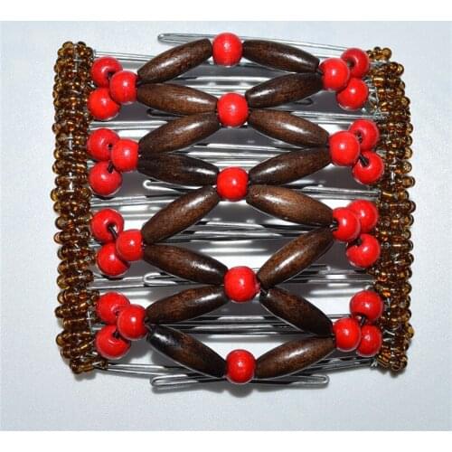 RED BROWN metal comb girls women lady wedding pary best gift magic comb 10 pcs /lot