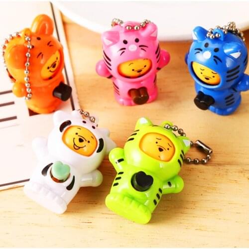 Cartoon Doll Face Changing Expression Antistress Toy Little Bear Keychain Action Figure Relieve Stress Change Face Toy For Kids