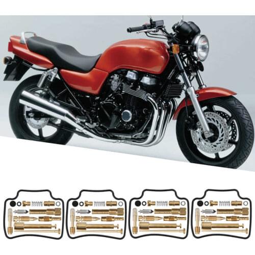 4 Sets Carburetor Rebuild Fix Kit Carb Overhaul Seals Fit for Honda CB750 RC42 1992 1993 1994 1995 1996 1997-2008 Automobiles