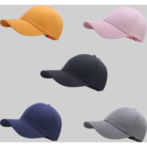 Spring Summer 2021 New Cap Cotton Curved Brim Trend Baseball Cap Naked Solid Color Sunshade Hat