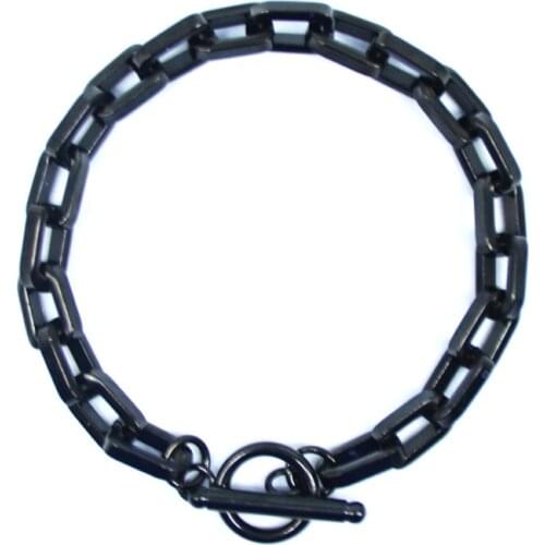 Popular Stainless Steel Chain Link Bracelet Couple Women Punk Bileklik Bracelet Pulsera Pombre For Women Men Bracelets 2021