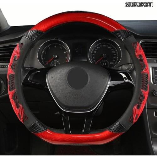 QIEKERETI Microfiber Leather Car Steering Wheel Cover For Subaru Forester Impreza Outback Legacy XV WRX STI BRZ Impreza Ascent