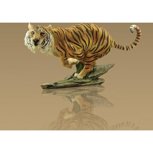 SALES SIMULATION TIGER ART SCULPTURE FIGURINE FENG SHUI ANIMAL STATUES RESIN CRAFTS HOME DECORATION ACCESSORIES 18 INCH R525