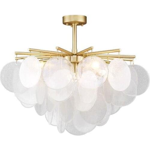 Glass Pendant Match LED Chandelier For Living Room Dining Bedroom Luxury Metal Indoor Decorations Lighting fixtures