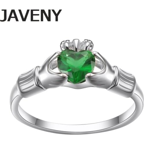 925 Sterling Silver Irish Claddagh Promise Bridal Wedding Engagement Rings for Women Birthday Christmas Gifts