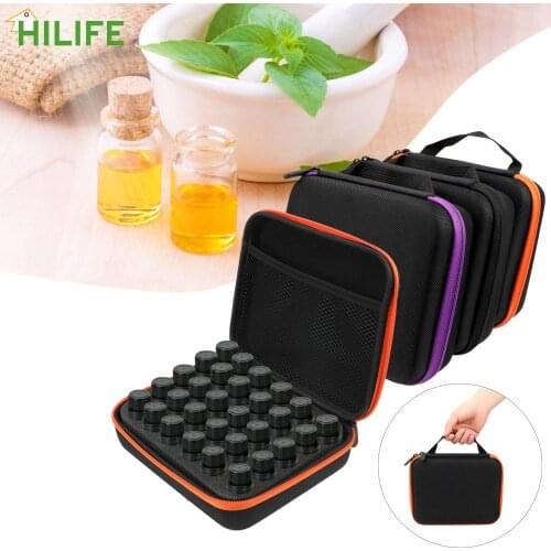 Nail Polish Storage Bag Portable Travel Cosmetic Organizer Multifunction 30 Bottles 5ML Essential Oil Case Perfume Oil Box