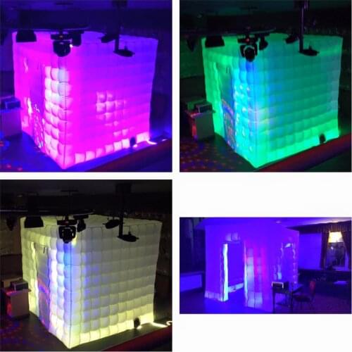 Wonderful Cube led inflatable Tent/Inflatable Trade Show House/ Inflatable Photo Booth