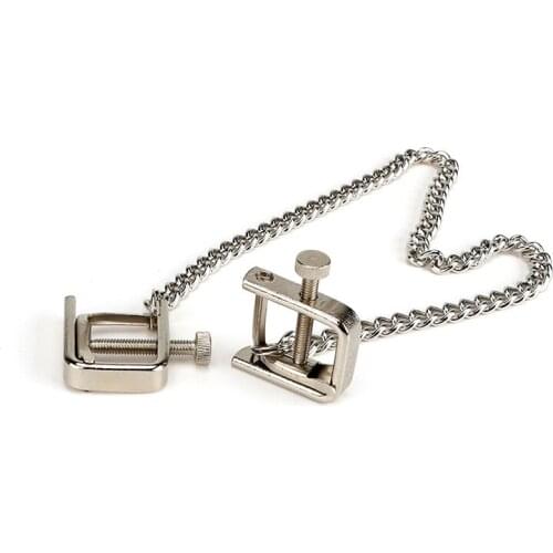 Nipple Clamps Stainless Steel Breast Clips Sex Toys Nipple Stimulator Erotic Toys Metal Chain Adult Games for Couple SP0027