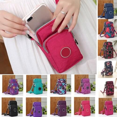 Women Storage Bags Case For Mobile Phones Bags Multi-purpose Makeup Wallet Crossbody Bag Handbags Pouch Belt Shoulder