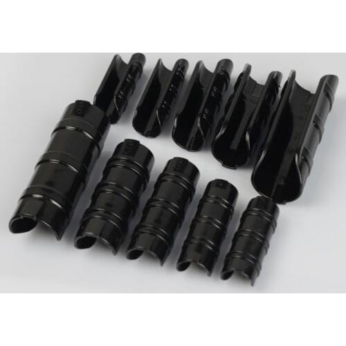 100pcs/lot Greenhouse Clamp Frame Pipe Tube and Film Clip Connector Kit Shade Accessories Black Smooth Pipe Clamp Connector