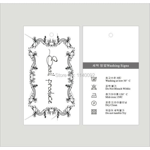 Free shipping garment swing tag/clothing customized hang tag/garment printed labels/dress shirt tags printing 1000 pcs a lot