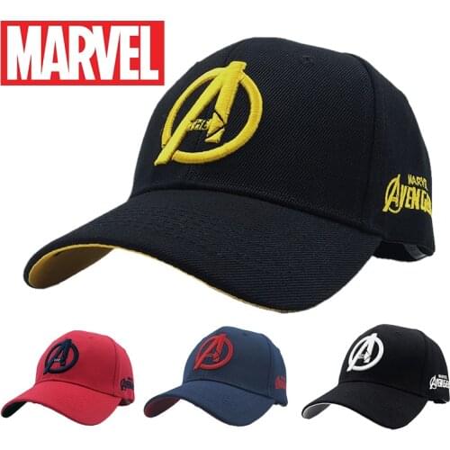 New Disney Marvel The Avengers Baseball Cap Adult Fashion Letters Embroidered Adjustable Hats for Men Women Caps Hip Hop Hat