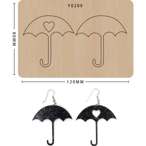 Wood Knife Mould DIY Umbrella Earring Leather Mold Craft Scrapbooking Suitable For Big Shot Sizzix Machines