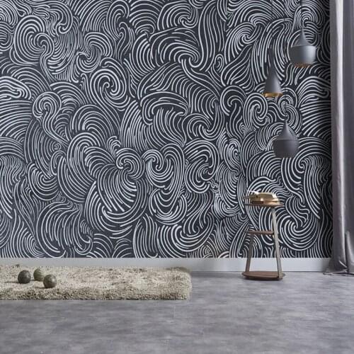 Custom Mural Wallpaper 3D Abstract Lines Retro Art Wall Painting Living Room TV Sofa Bedroom Home Decor Papel De Parede Fresco