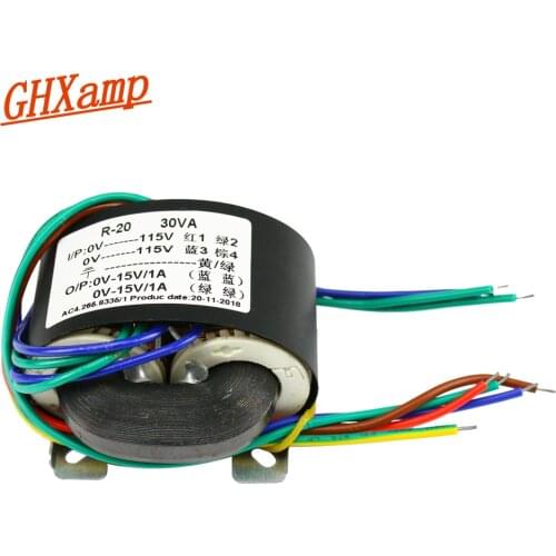 GHXAMP Amplifier Power supply 30W DAC Preamplifier Headphone amplifier R type Transformer Dual15V 24V 9V 18V
