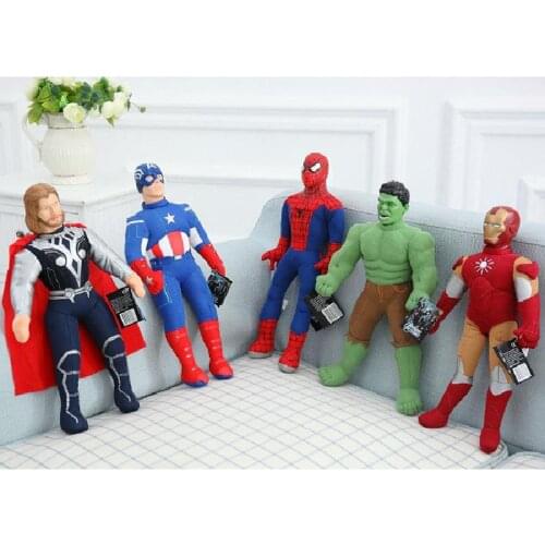 Marvel Avenger Alliance Anime Doll Spider Man Star Wars Yoda Baby Plush Toy Movie Peripheral Creative Gift Home Plush toy Pillow