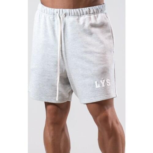 Lyft2021 Summer Trend New Shorts Mens Muscle Fitness Brothers Sports Running Cotton Training Shorts