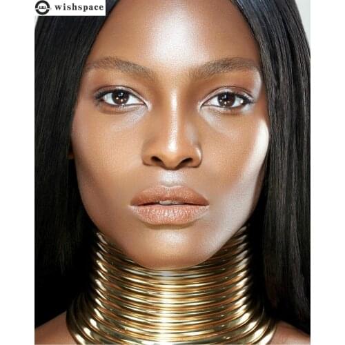 Fashion simple personality exaggerated alloy collar necklace female accessories wholesale