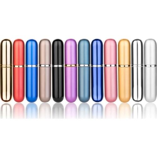 MUB - 3ml/5ml Portable Refillable Mini Spray Perfume Bottle Travel Aluminum Atomizer Empty Cosmetic Container Perfume Bottles