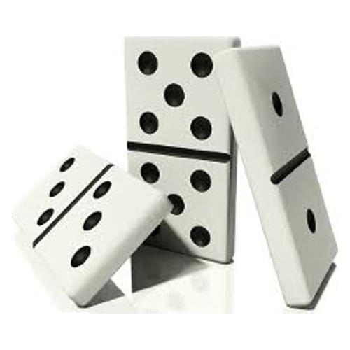 Ceramic Bone Domino Game Set with Bag