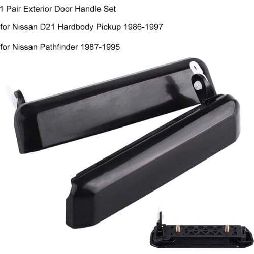 Car Outside Exterior Door Handle Front Left + Right Set for Nissan D21 Hardbody Pickup Pathfind