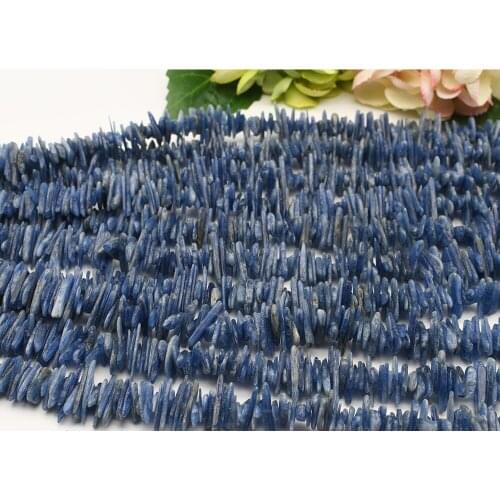 Natural Kyanite Raw Rough Freeform Real Genuine Kyanite Irregular 15" Strand Jewelry Making DIY