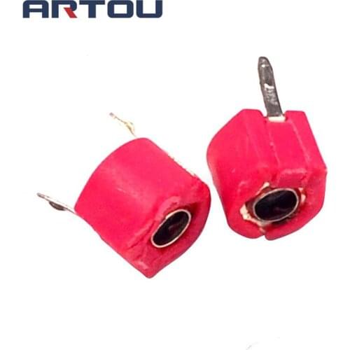 50PCS Variable Trimmer Capacitor Assorted Red Kit 20PF Diameter 6MM Adjustable Capacitor Set Pack