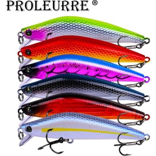 Proleurre 1pcs Floating Minnow Fishing Lure 8cm 8g Hard Bait Bass Artficial Fishing Wobbler Pesca Top water Crankabit