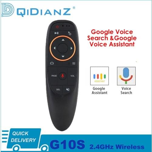 G10S Voice Air Mouse Remote Control Wireless 2.4GHz Mini Usb Gyroscope Controller for Smart Android TV Box and